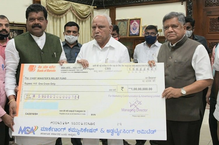 MC&A Company donated Rs 1 crore Natural Disaster Relief Fund