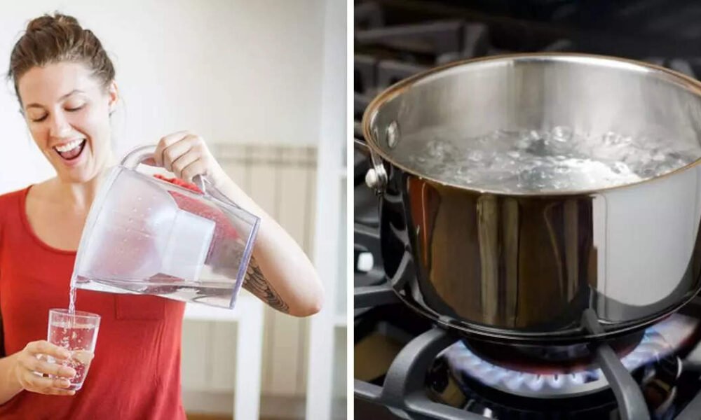 Filter and boiled water