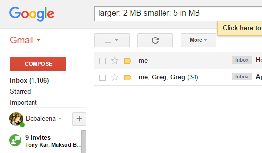 Large e-mails