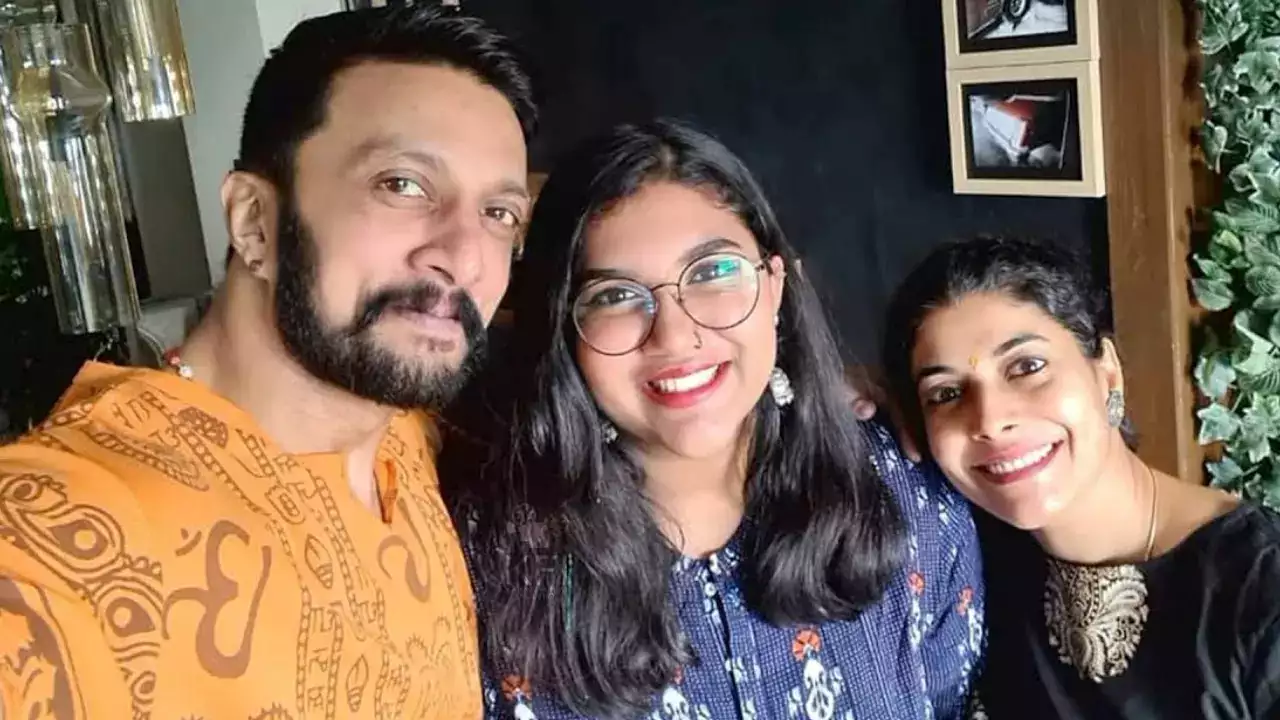 kiccha sudeep family