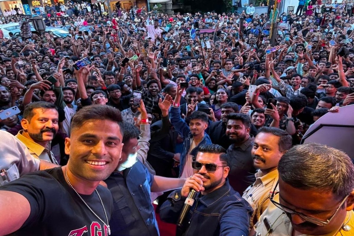 surya kumar yadav in bangalore