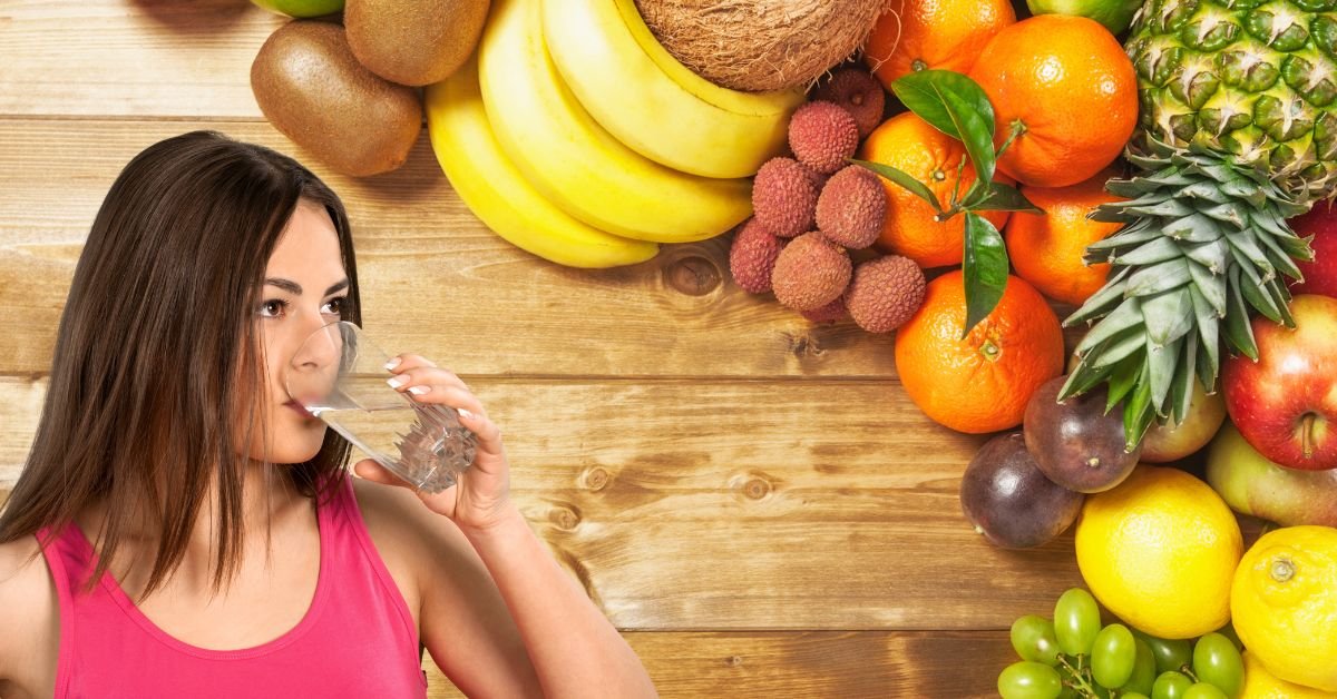 Drinking water after eating fruits