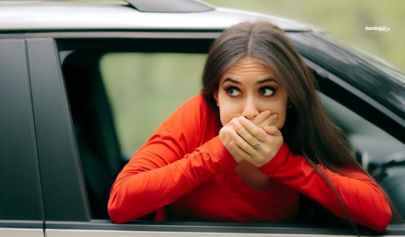 Vomiting while travelling