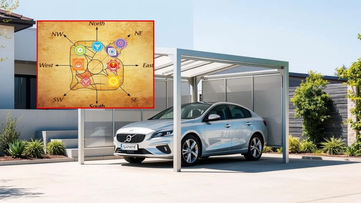 According to Vastu Shastra, suitable directions for parking vehicle