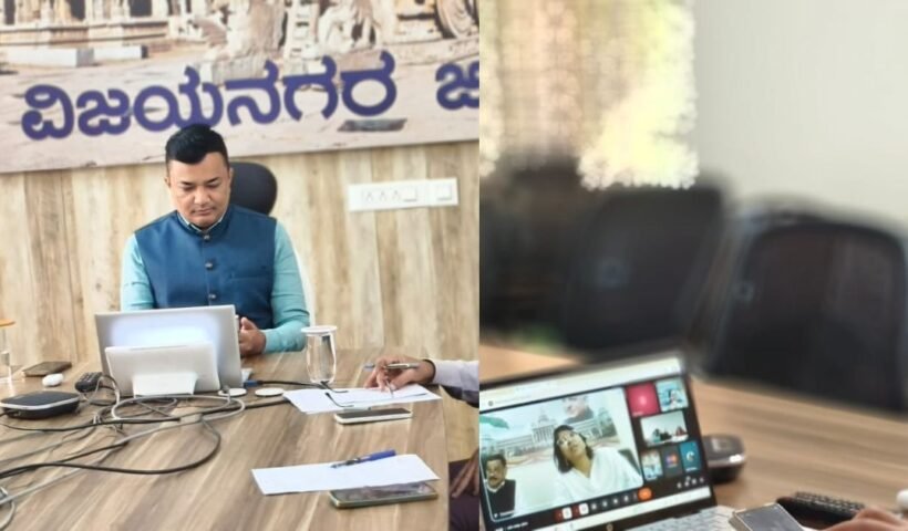 Deputy Commissioner M.S. Divakara participated in the video