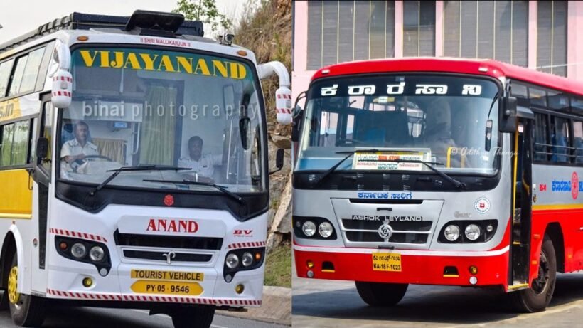 KSRTC and private bus vijayaprabha news