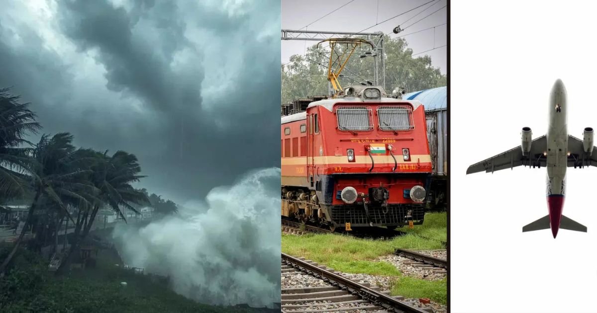 Cyclone Monta effect trains, flights cancelled