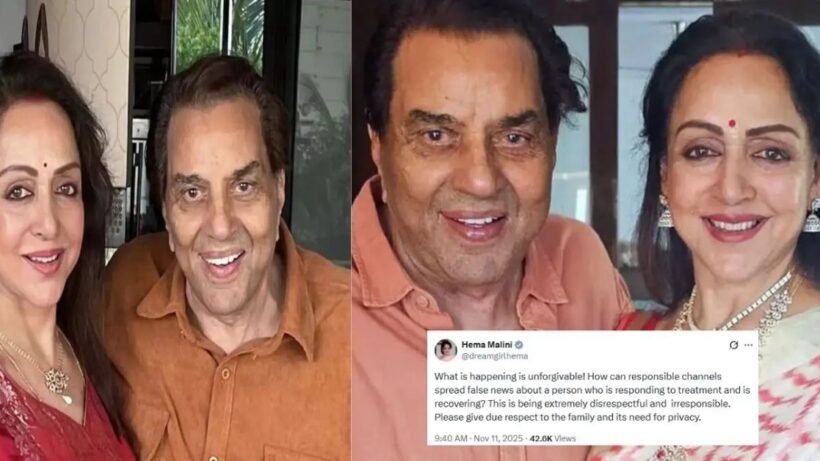 Dharmendra is not dead, says wife Hema Malini
