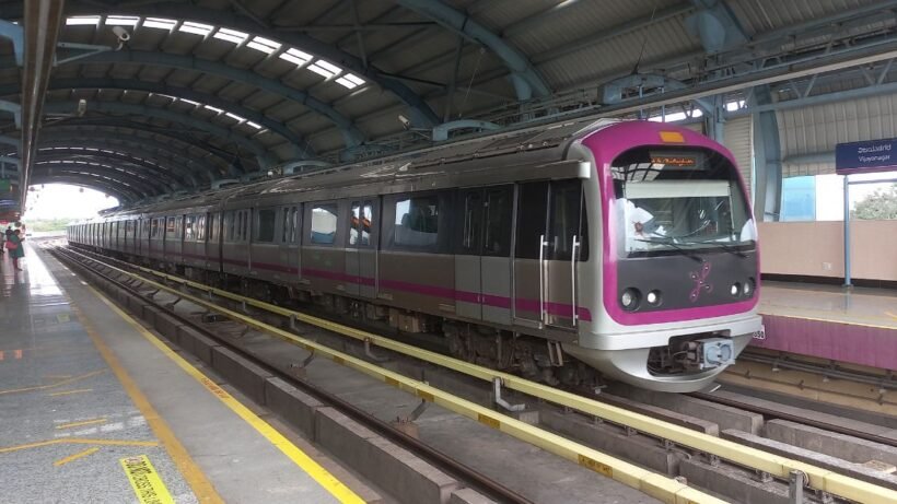 Namma Metro Bangalore train exterior - 5 percent ticket fare hike from February 9 2026 - BMRCL price increase news
