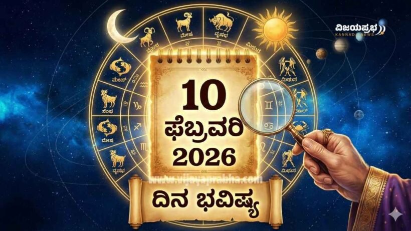 "Daily Horoscope 10 February 2026 in Kannada - Mangalavara Rashi Bhavishya - Tuesday Astrology Prediction for all Zodiac Signs Thumbnail"